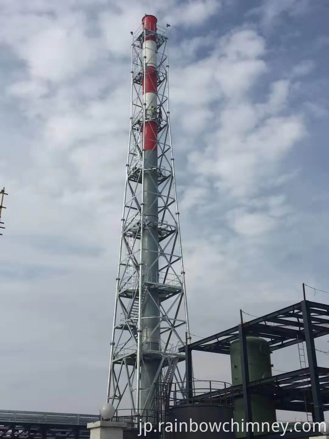 tower structure support chimney